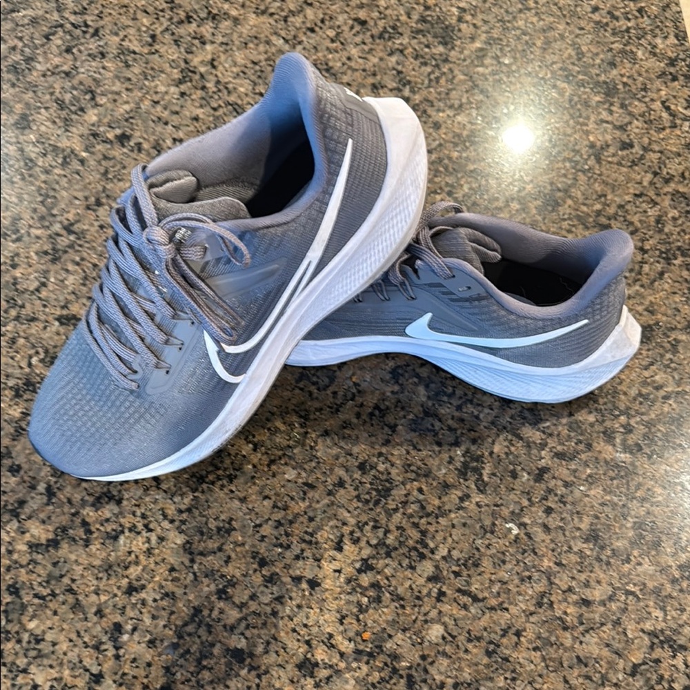 Nike Gray and White Athletic Shoes